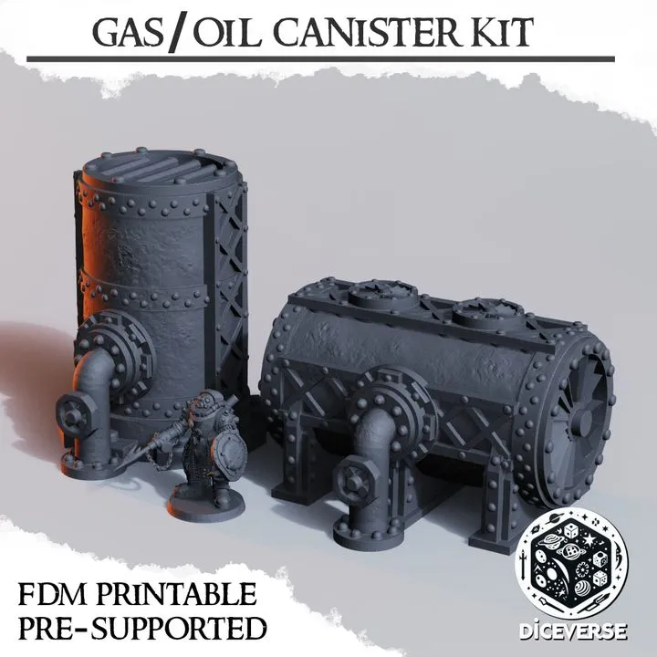 Diceverse - Décors - Réservoirs à carburant (X2) (28mm)
