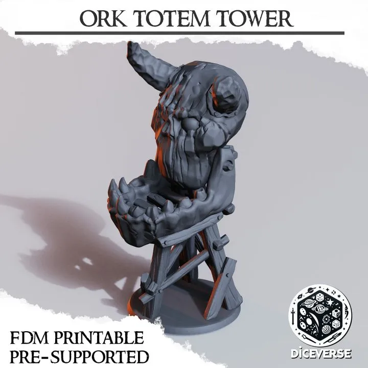 Diceverse - Décors - Tour orc (28mm)