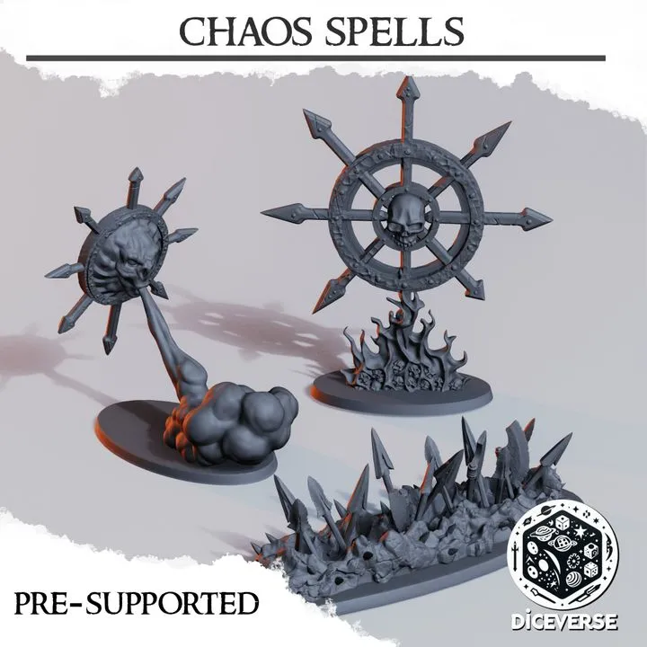 Diceverse - Décors - Set de sorts Chaos (28mm)