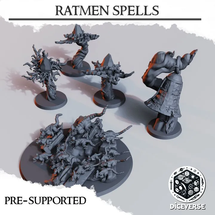 Diceverse - Décors - Set de sorts Rats (28mm)