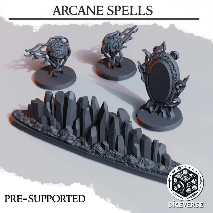 Diceverse - Décors - Set de sorts Arcanes (28mm)