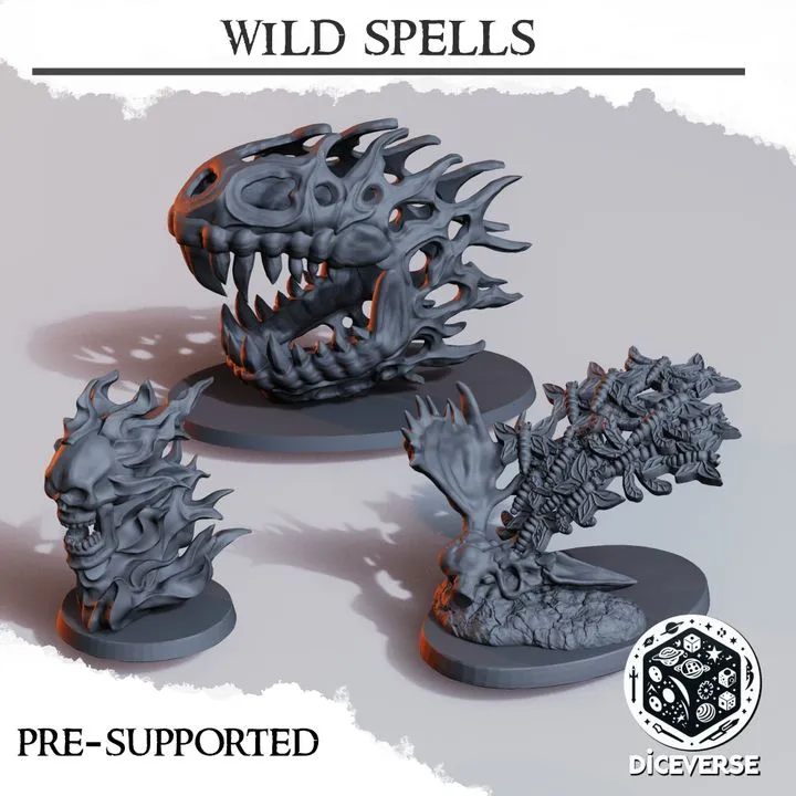 Diceverse - Décors - Set de sorts Wilds (28mm)