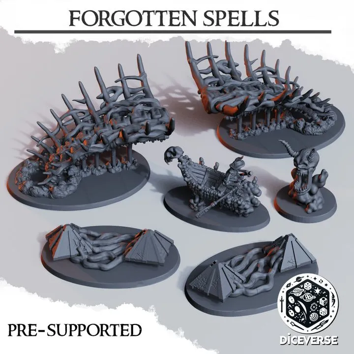 Diceverse - Décors - Set de sorts Oubliés (28mm)