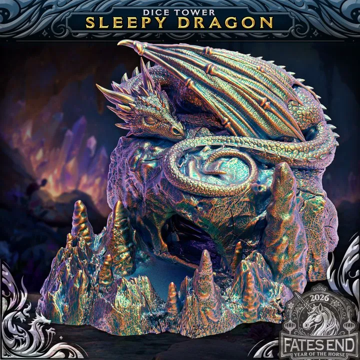 Fates end - Tour à dés - Dragon endormi