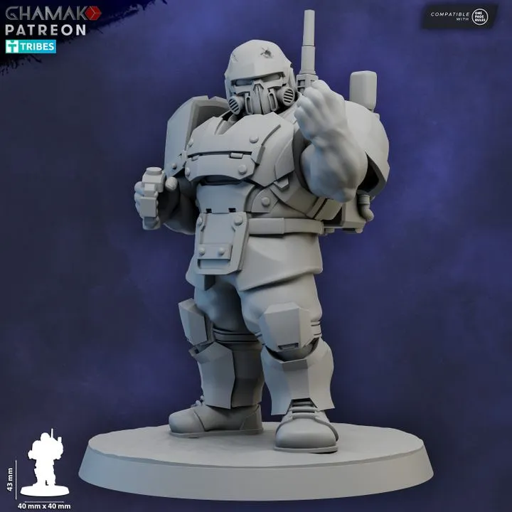 Ghamak - Ogroid Shock Troops (Radio Operator)