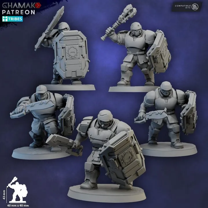 Ghamak - Ogroid Shock Troops (Close Combat) X5