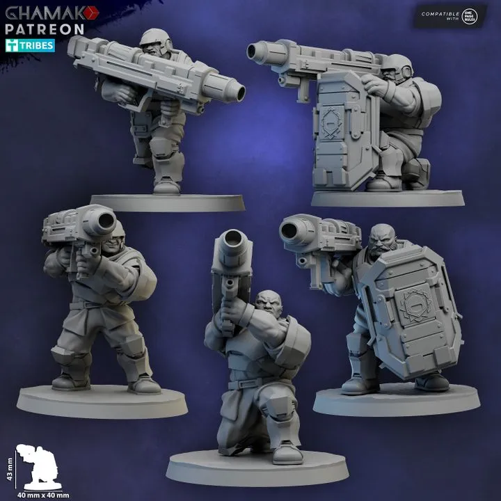 Ghamak - Ogroid Shock Troops (Missile Launcher) X5