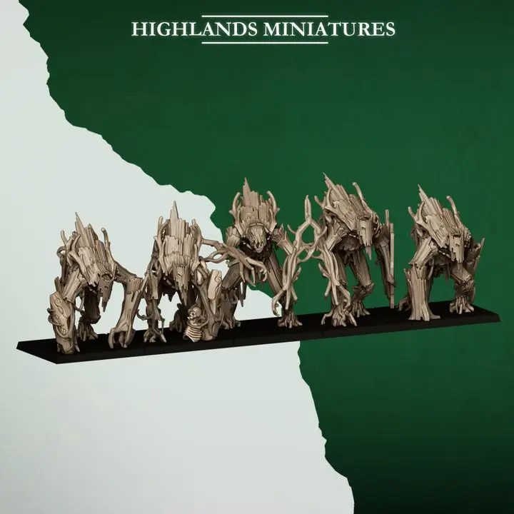 Highlands Miniatures - Elfes des bois - Golems forestiers