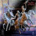 The Beholder miniatures- Hauts elfes - Cavalerie légère Etat major complet