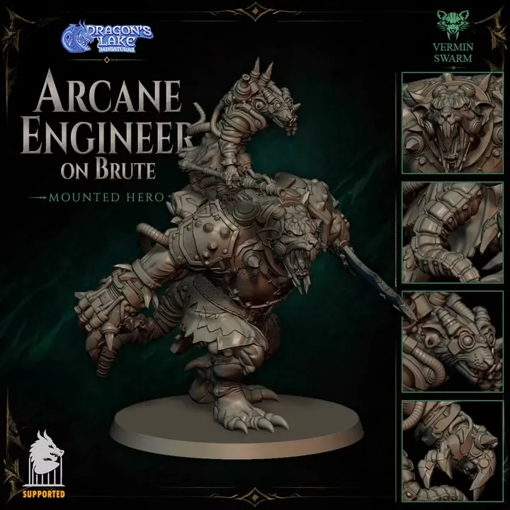 Dragon's Lake - Hommes rats - Ingénieur des arcanes sur brute