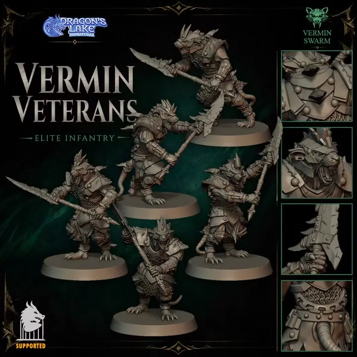 Dragon's Lake - Hommes rats - Infanterie d'Elite (vétérans)