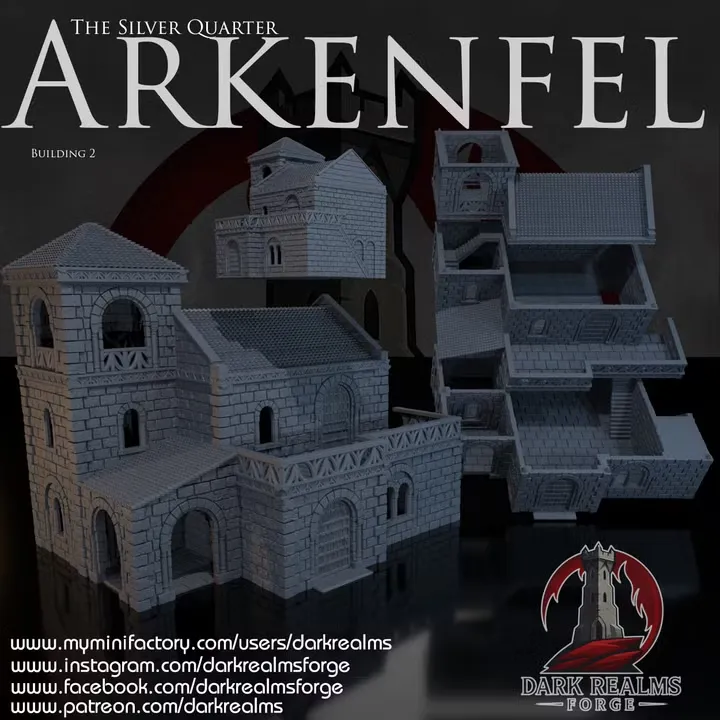 Dark realms - Arkenfel (Gondor) - Quartier argent Bat 2 (28mm)