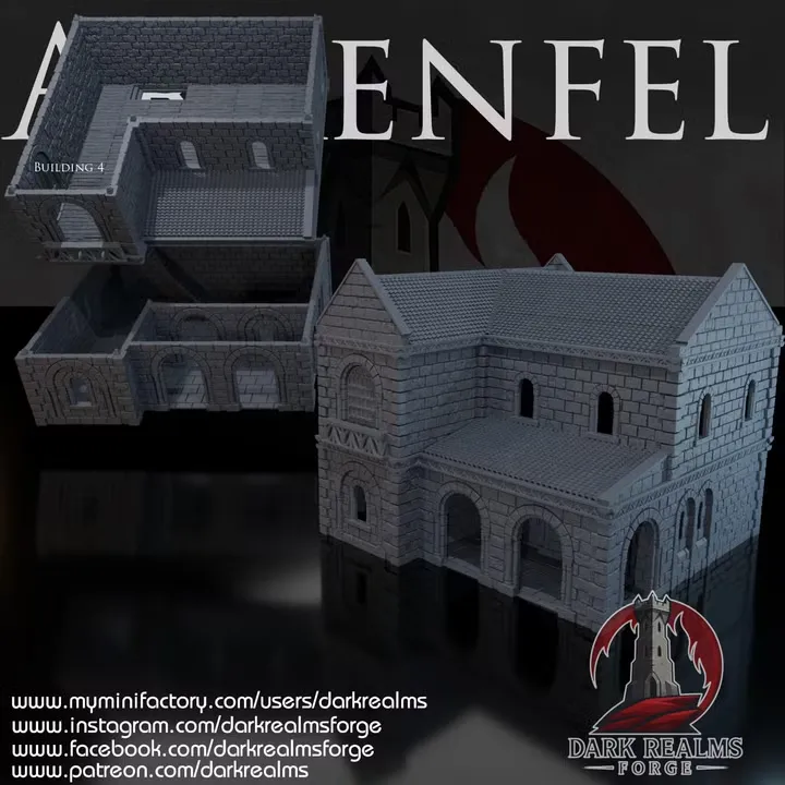 Dark realms - Arkenfel (Gondor) - Quartier argent Bat 4 (28mm)