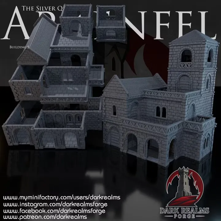 Dark realms - Arkenfel (Gondor) - Quartier argent Bat 5 (28mm)