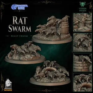 Dragon's Lake - Hommes rats - Nuées de rats (x3)
