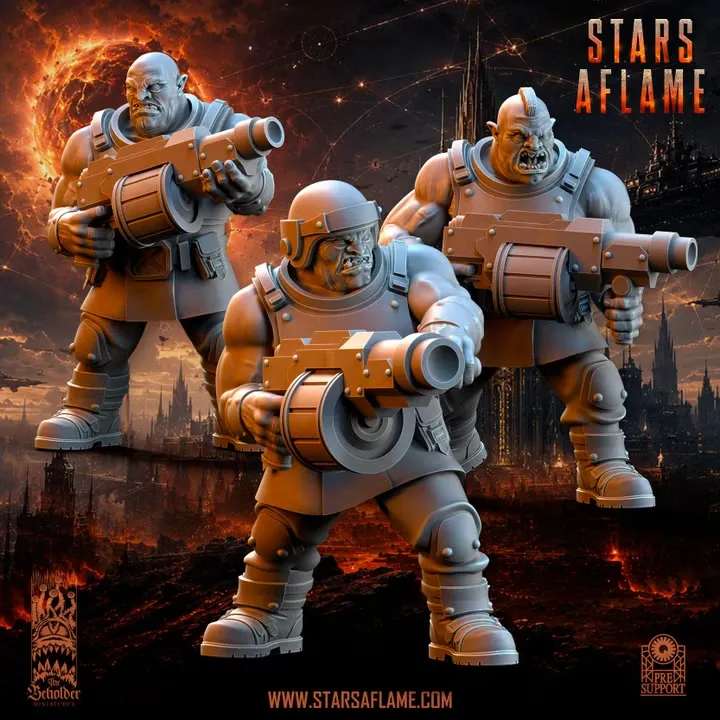 The Beholder miniatures- Troupes de jupiter X3