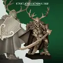 Highlands Miniatures - Elfes des bois - Seigneur arme à deux mains