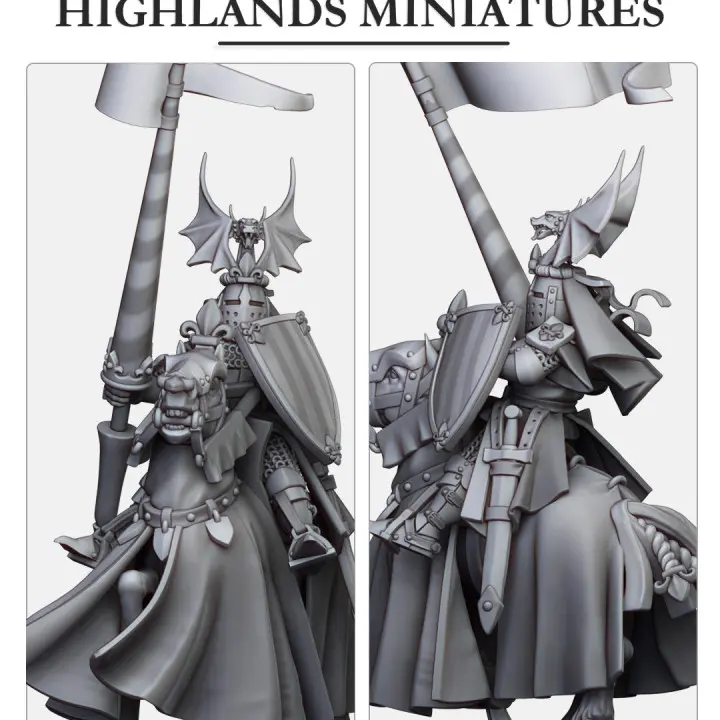Highlands Miniatures - Bretons - Sir jaume sur destrier