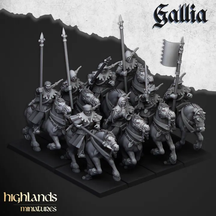 Highlands Miniatures - Bretons - Paysans montés