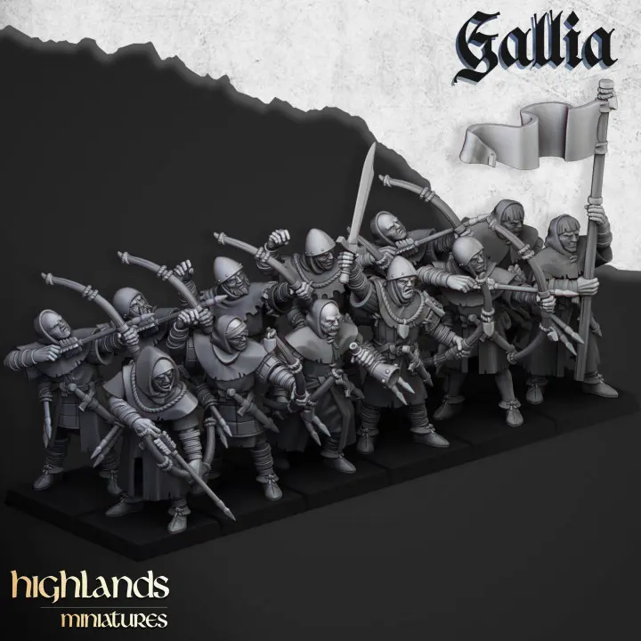 Highlands Miniatures - Bretons - Archers