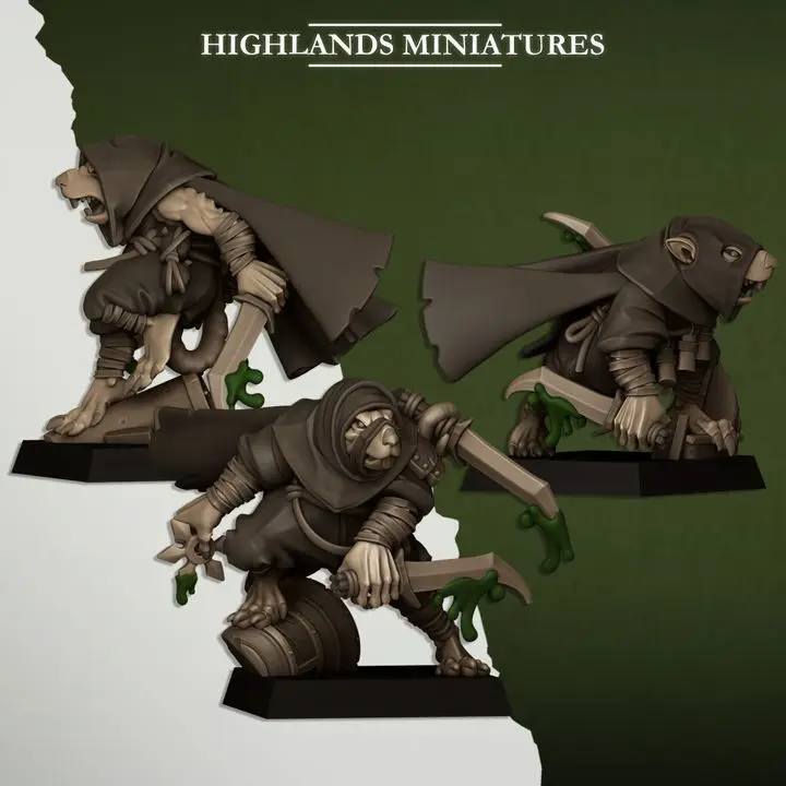 Highlands Miniatures - Assassins vermines des égouts
