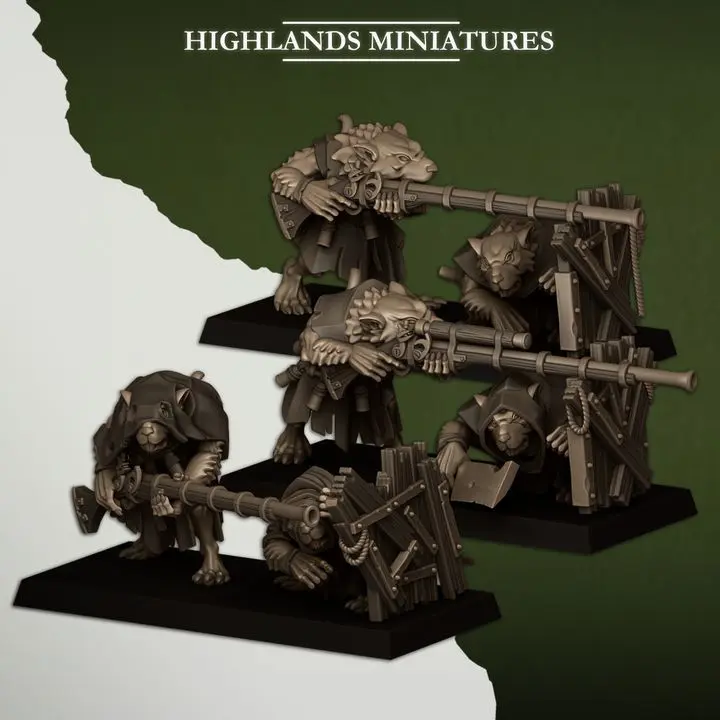 Highlands Miniatures - Équipes de tireurs de vermine
