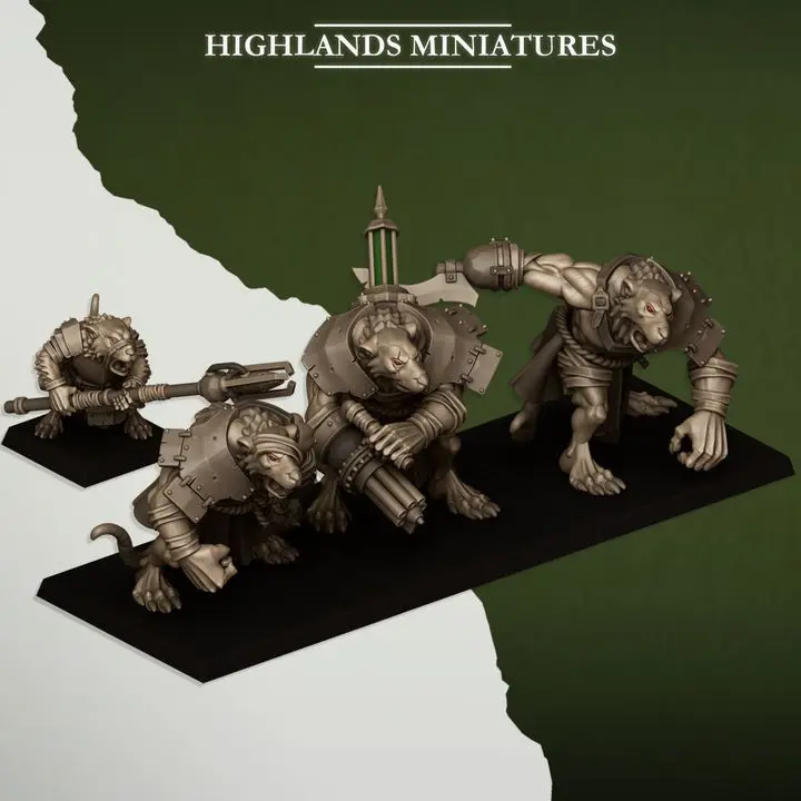 Highlands Miniatures - Ratgors et Maître Ratgor