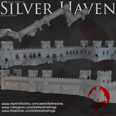 Dark Realms - Silver Haven - Murs de la cité haut elfe