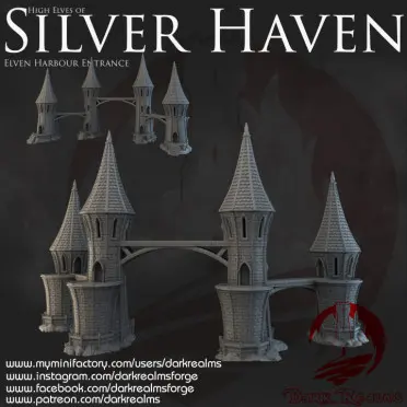 Dark Realms - Silver Haven - Entrée du port haut elfe