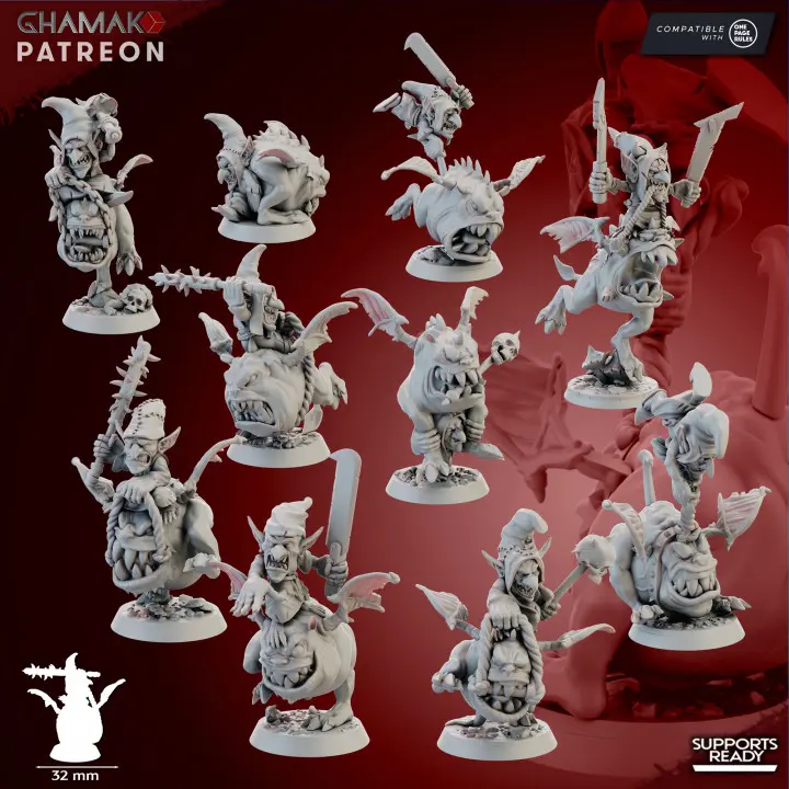 Ghamak - Fantasy - Orc et Gobelins - Chevaucheurs de gross'machoires