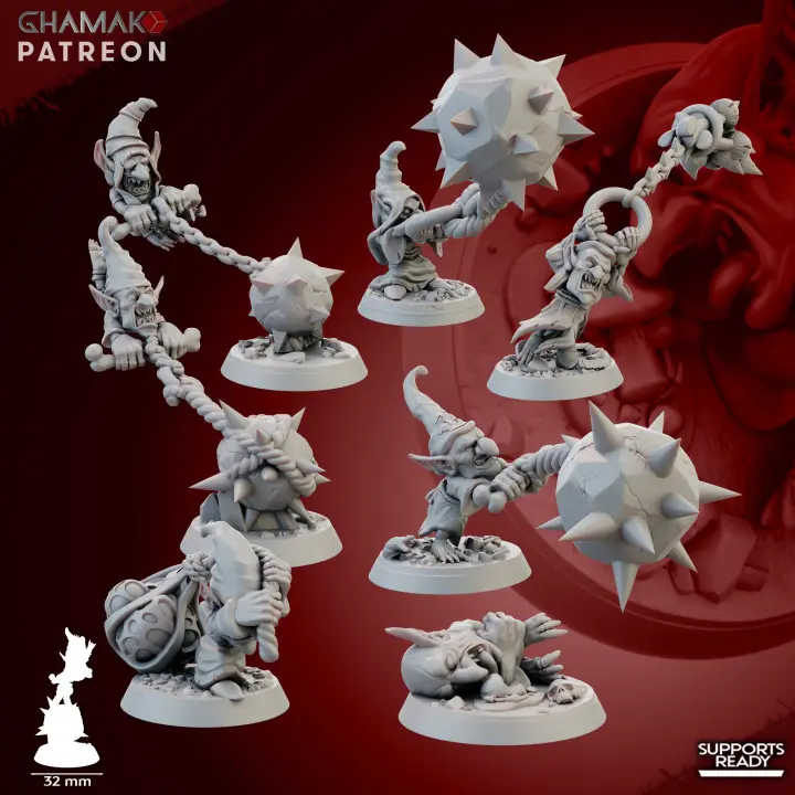 Ghamak - Fantasy - Orc et Gobelins - Tourneurs dingues X6