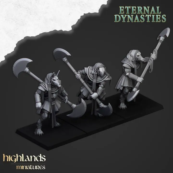 Highlands Miniatures - Garde Anubis avec armes lourdes