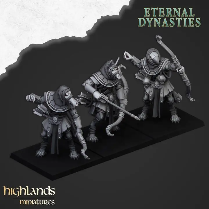 Highlands Miniatures - Garde Anubis avec grands arcs