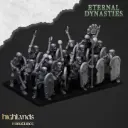 Highlands Miniatures - Squelettes anciens avec armes de base