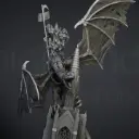 Highlands Miniatures - Ezekiel, Seigneur Nécromancien sur Monstre Volant