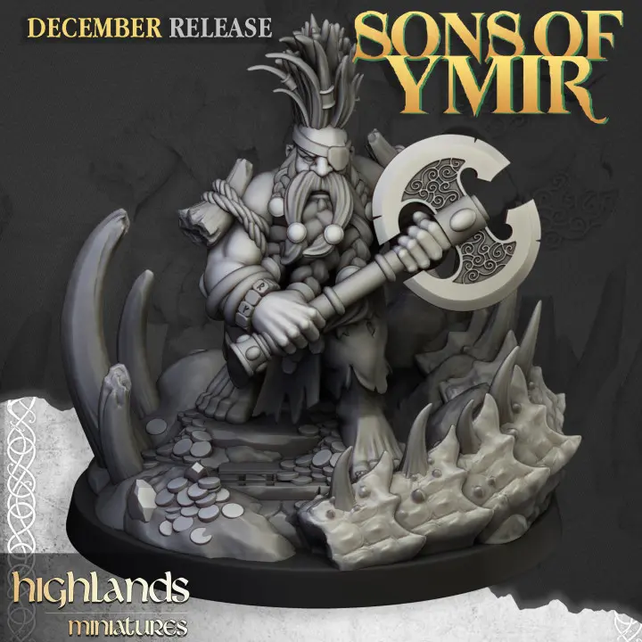 Highlands Miniatures - Nain Chasseur de Dragons