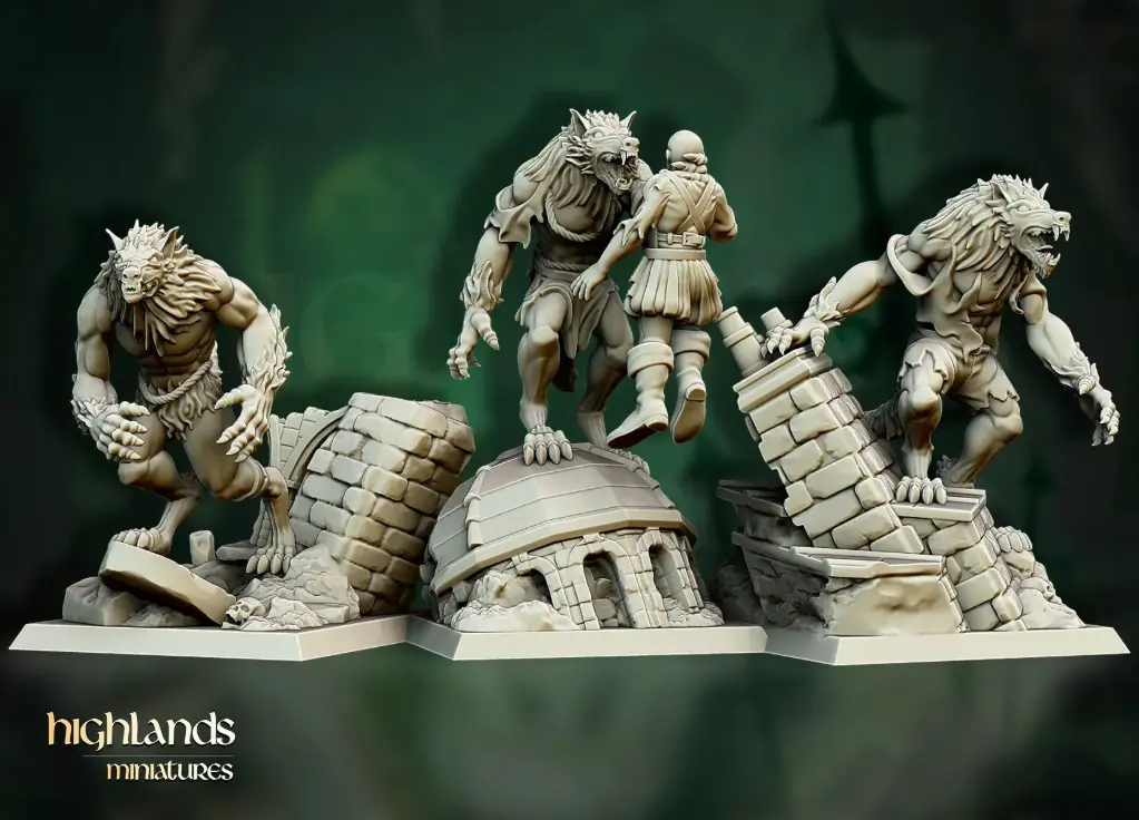 Highlands Miniatures - Loups-garous