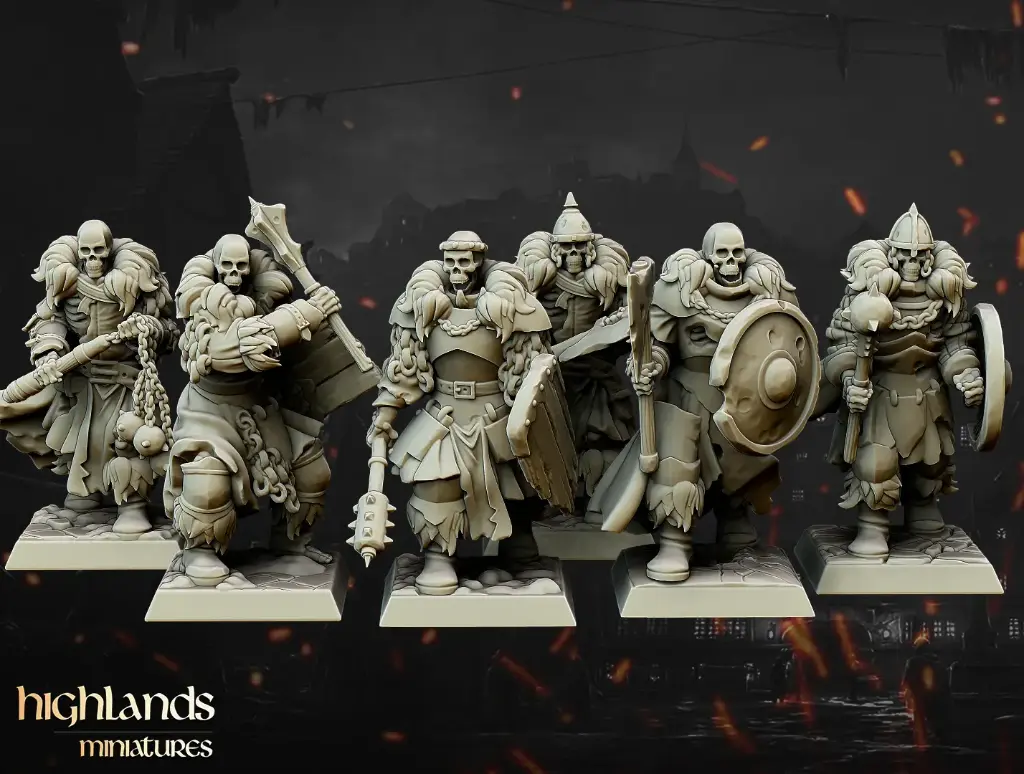 Highlands Miniatures - Garde noire morte vivante