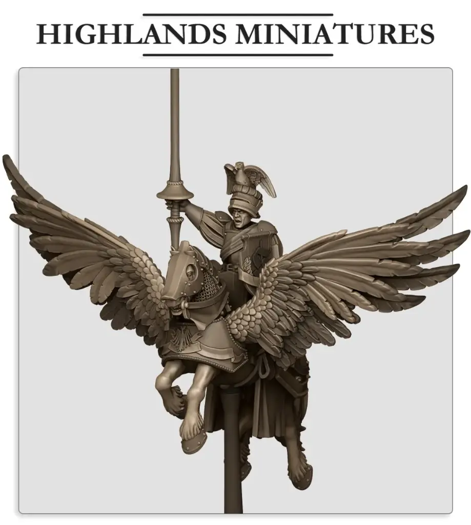 Highlands Miniatures -  Général sur Pégase
