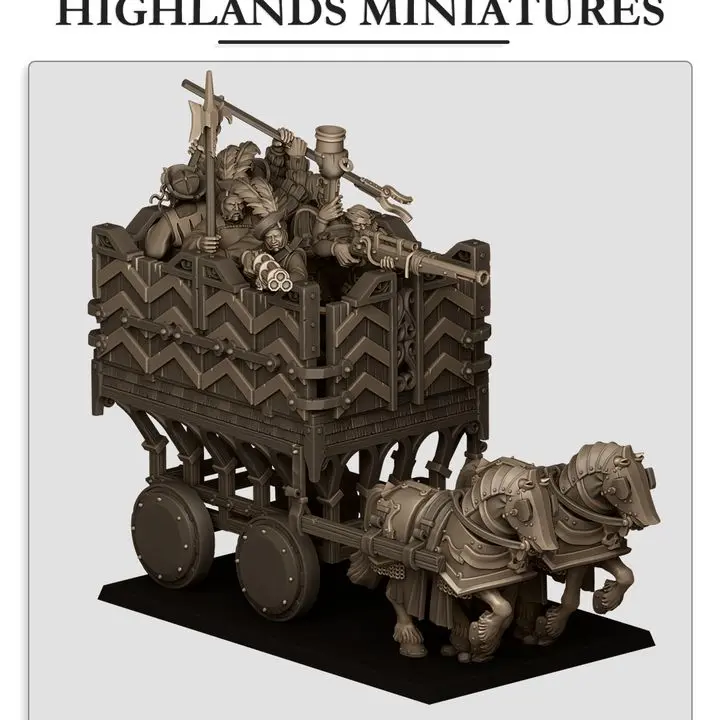Highlands Miniatures - Chariot blindé
