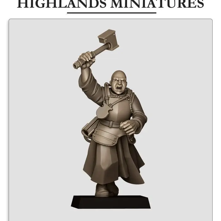 Highlands Miniatures - Prêtre de bataille I