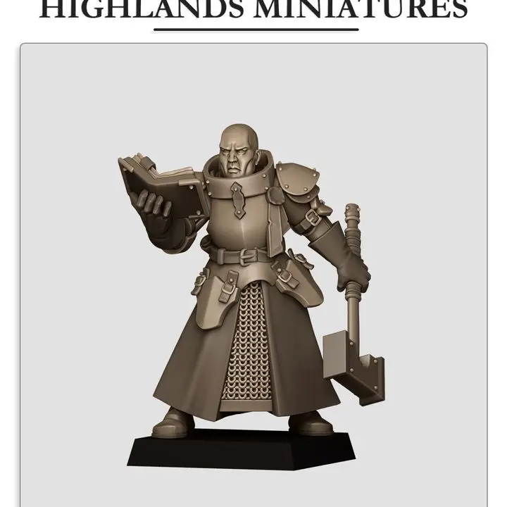 Highlands Miniatures - Prêtre de bataille II