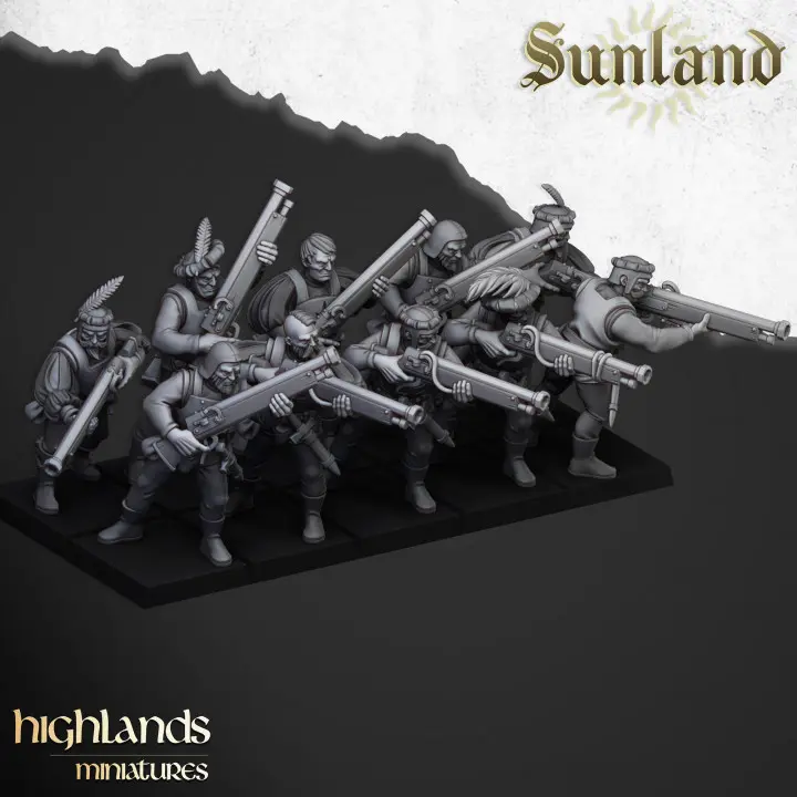 Highlands Miniatures - Arquebusiers