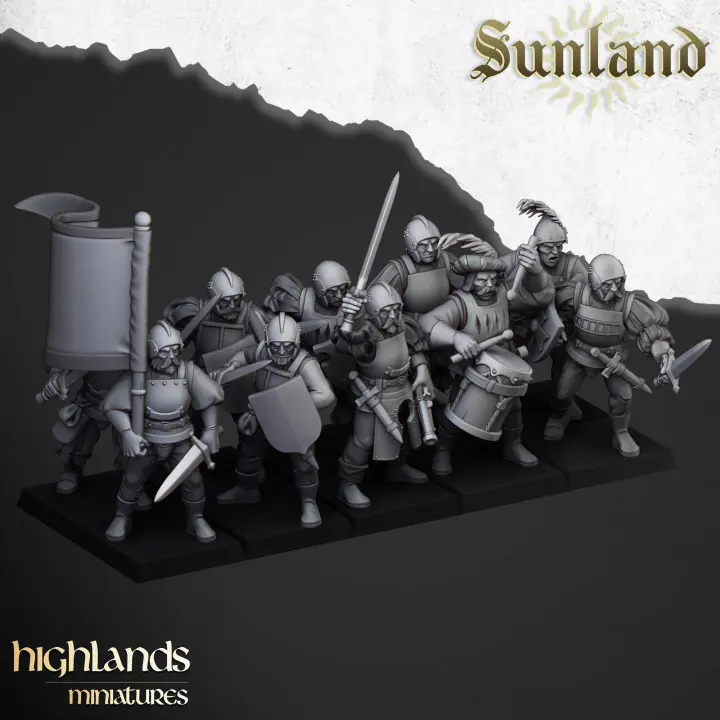 Highlands Miniatures - Troupes avec épées