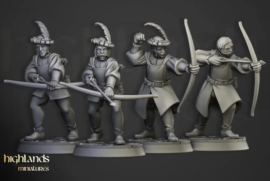 Highlands Miniatures - Milice des archers