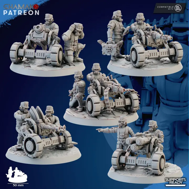 Ghamak - Iron Korps - Trenchers Heavy weapons (X5)