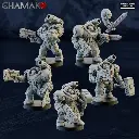 Ghamak - Space dwarves - Ironkin Iron Guards (x5)