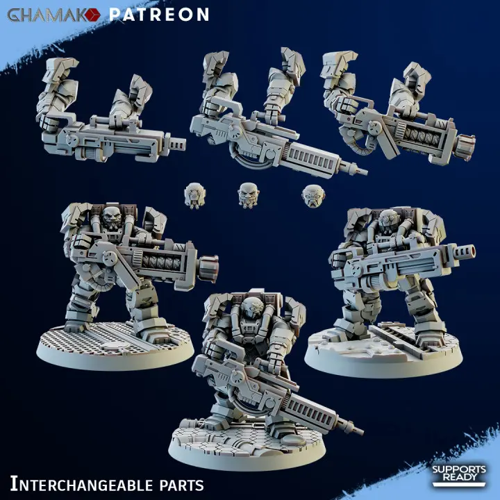 Ghamak - Space dwarves - Thunderlords Exo-Frames (X3)