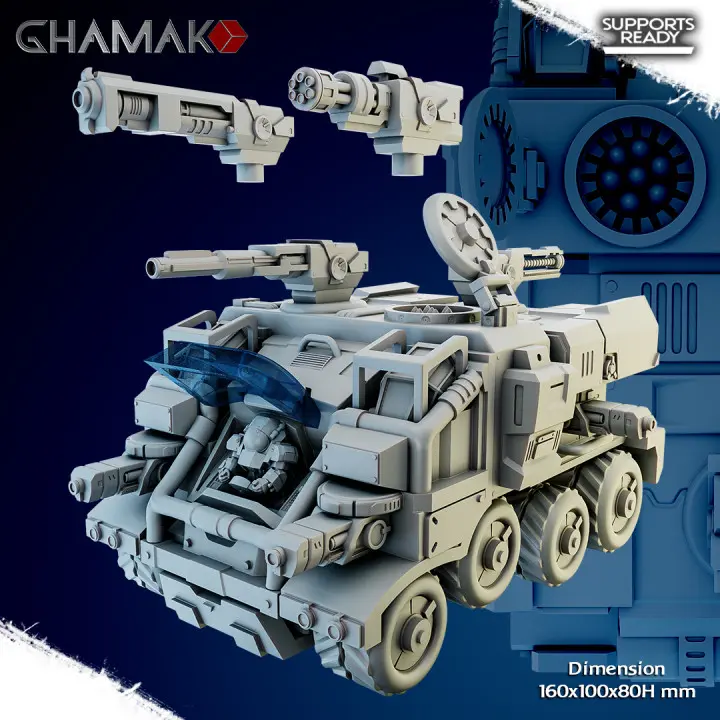 Ghamak - Space dwarves - Testudo Land Bastion 