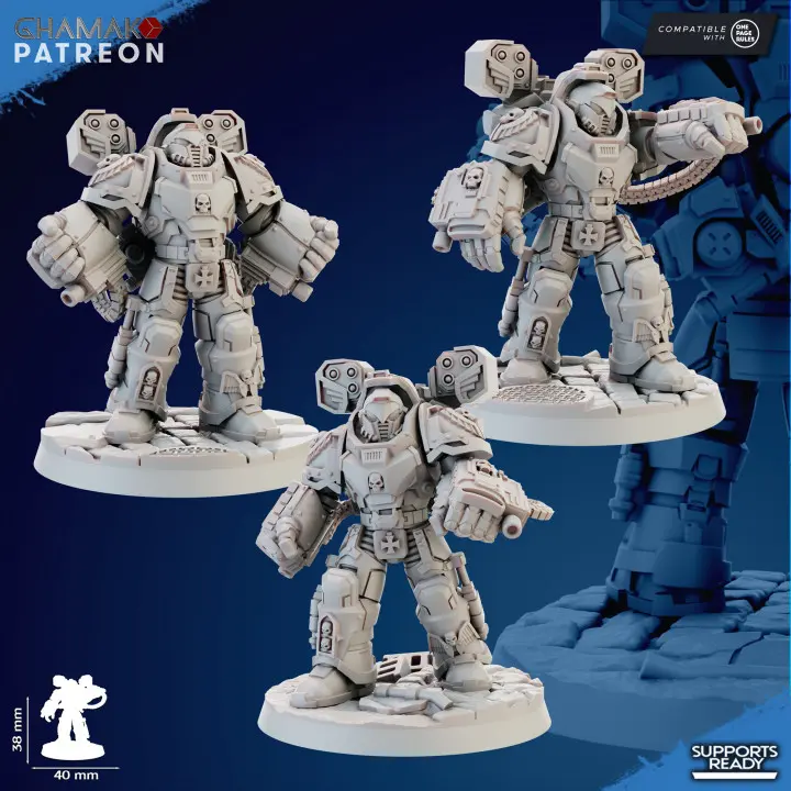 Ghamak - Devastator with hand gatling (X3)
